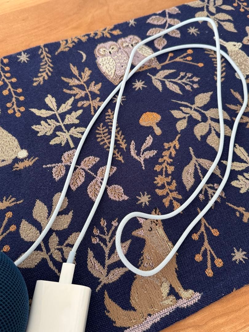 【美品】Apple Pod mini ブルー 充電アダプタ付き