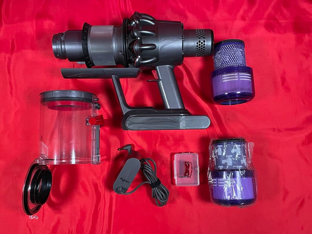 ダイソン① SV15V11 純正スタンド ２本のパイプ ヘッド選択式　フルパーツ