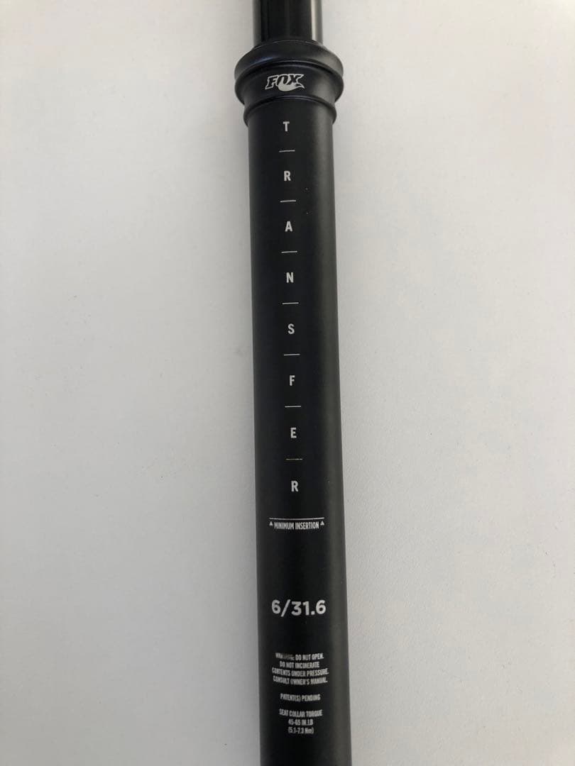 シート　ポスト　FOX Transfer 6/31.6 黒　おまけ付き