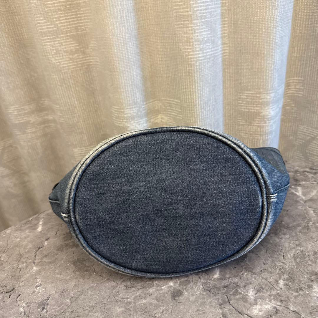 PRADA プラダ バケツ型 ハンドバッグ デニム