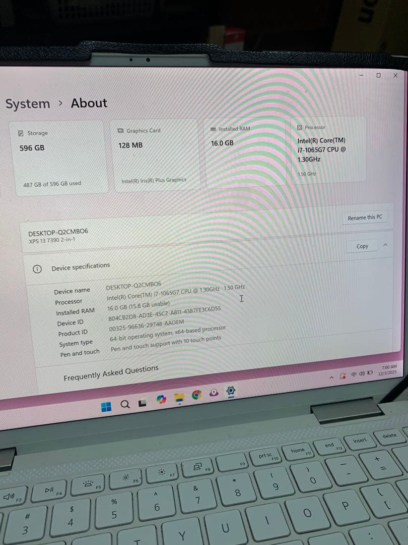 DELL XPS 13 ノートPC Intel Core i7