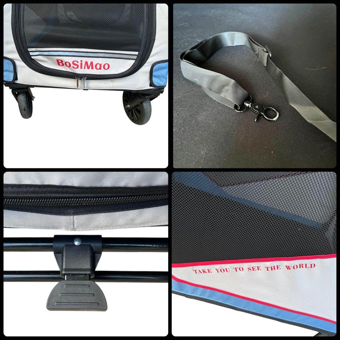 【破格・専用空気入れ付き】大型ドッグカート　ペットバギー　大型犬　多頭　折り畳み