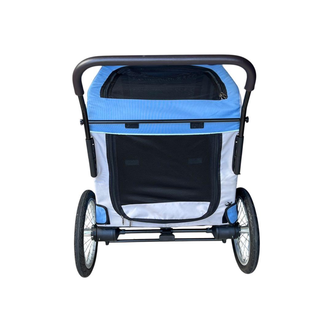 【破格・専用空気入れ付き】大型ドッグカート　ペットバギー　大型犬　多頭　折り畳み