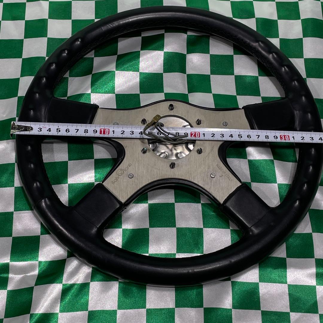 イタルボランテコルサスーパーレザー ステアリング 4スポーク 約35φ 美品