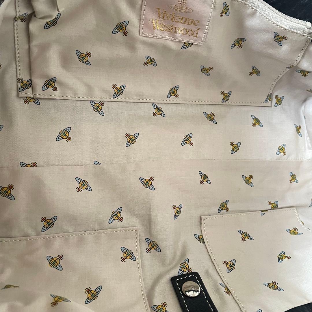 美品✨️Vivienne Westwood 本革 スクエア型 ハンドバッグ オーブ
