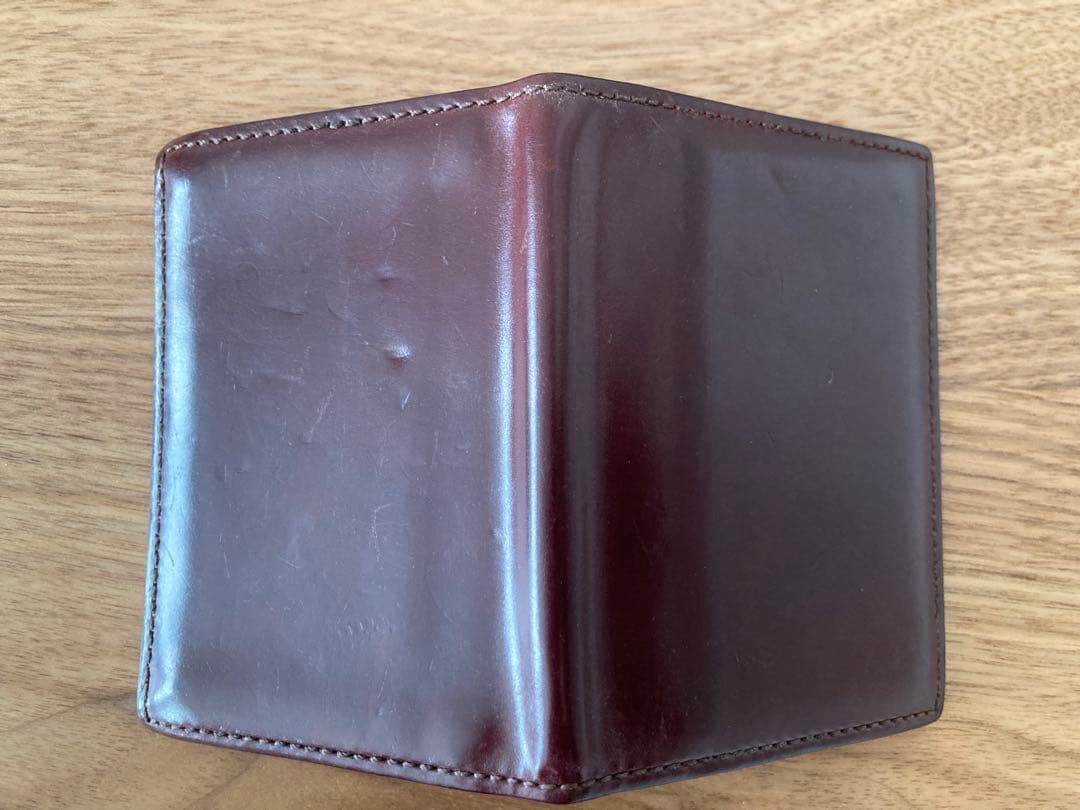 【もちzo】GANZO ホーウィンシェルコードバン 名刺入れ バーガンディ