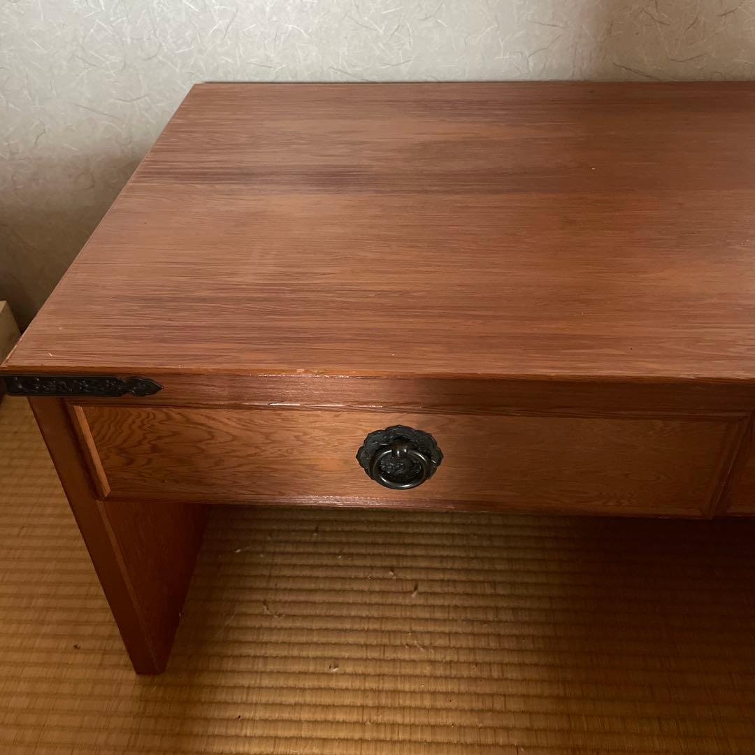 きむ！木製座卓 和風 屋久杉 漆塗り 民芸家具 文机 座敷机 座卓