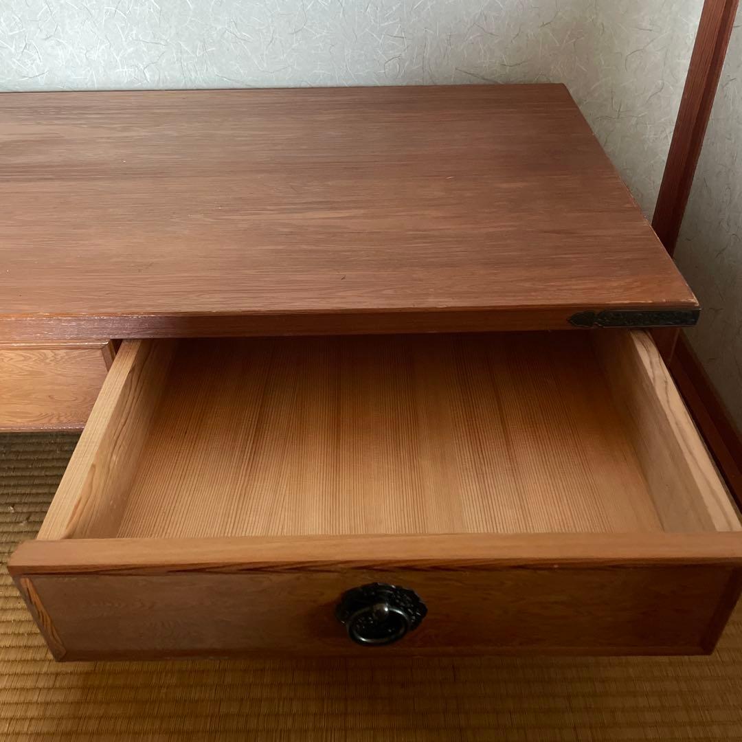 きむ！木製座卓 和風 屋久杉 漆塗り 民芸家具 文机 座敷机 座卓