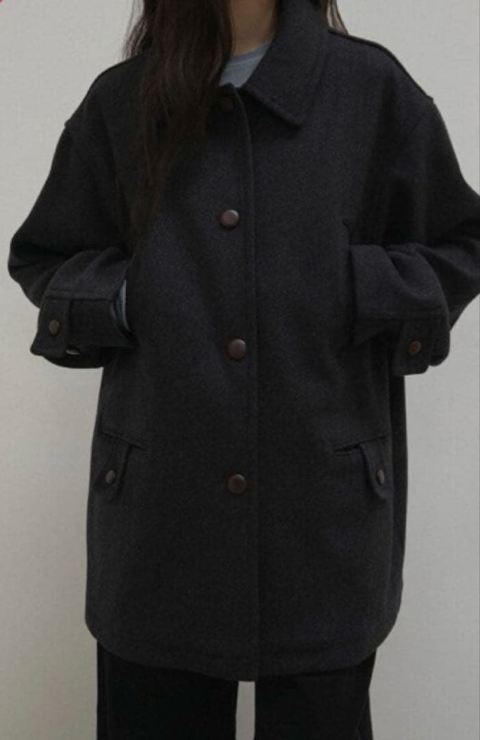 ジャケット・アウター OHOTORO wood half coat