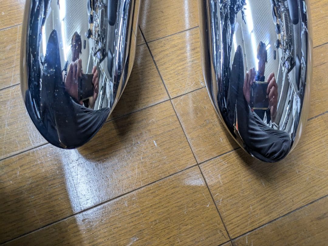 バンス＆ハインズ　ターンダウンスリップオンマフラー　4インチ口径　ツアラー用