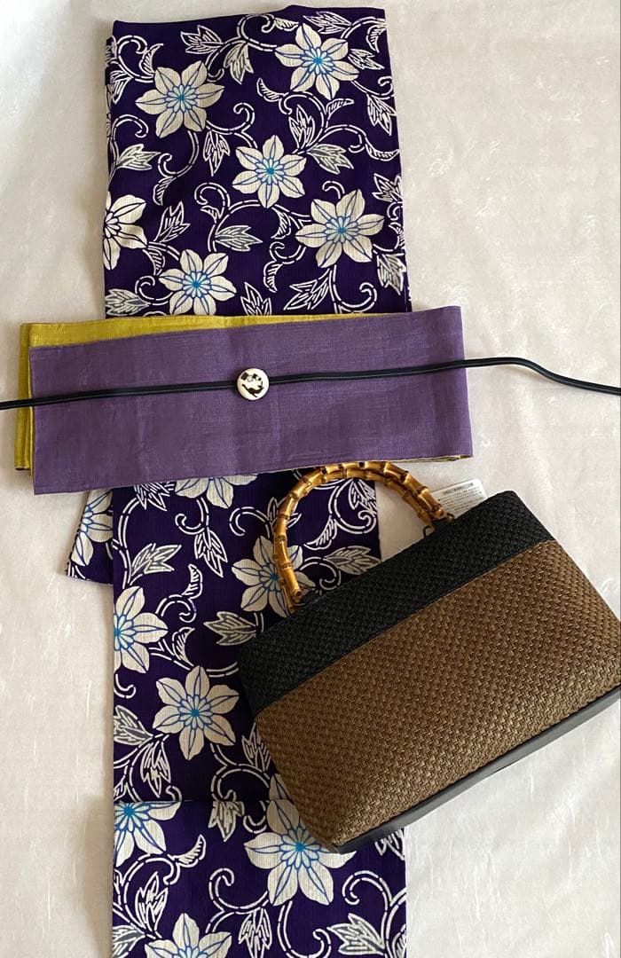 【新品未使用】カゴ風バッグ　焦茶×ブラック