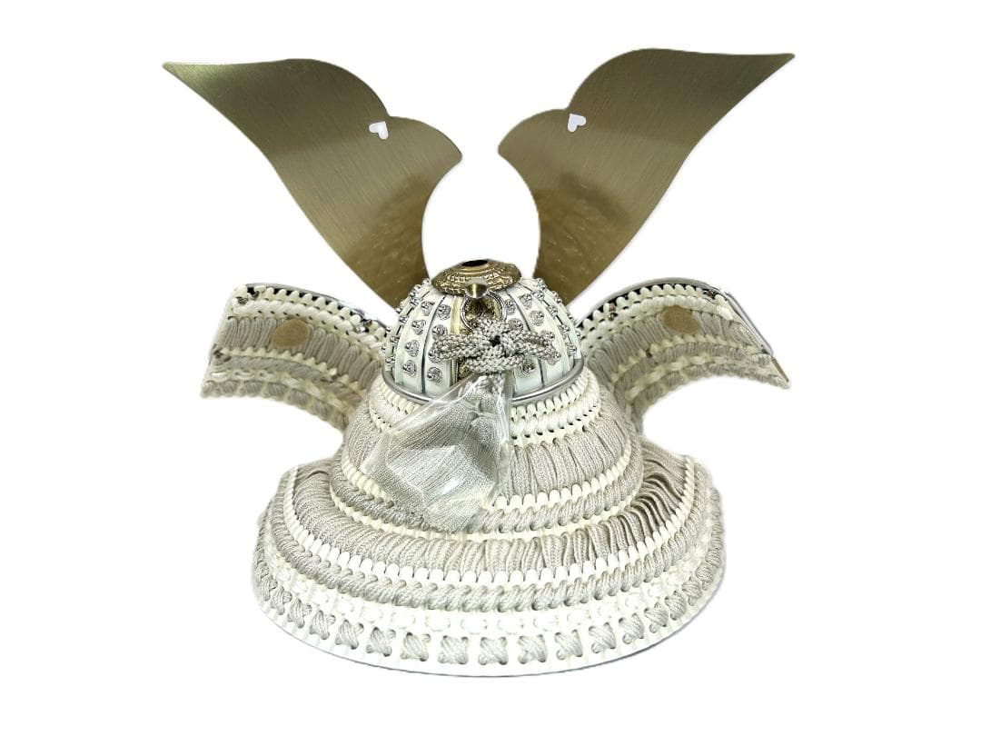 8号兜 銀桜兜 薄グレー縅糸 0918-E 五月人形 海外土産 プレゼント 兜