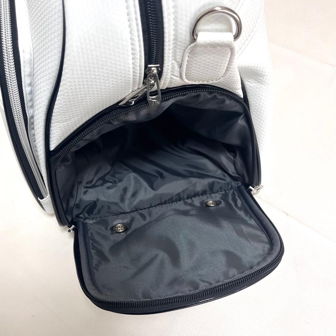 【未使用タグ付き】アダバット｜adabat ボストンバッグ ホワイト　ゴルフ