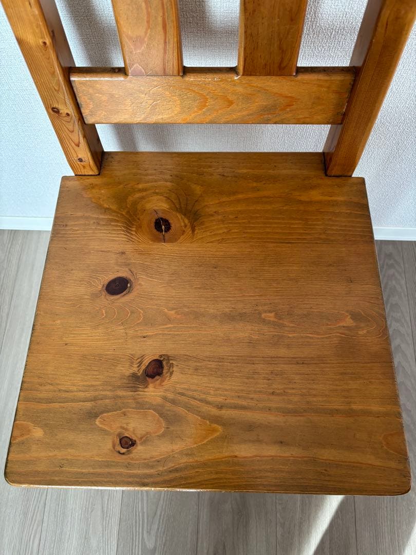 アンファンパイン材ダイニングチェア③