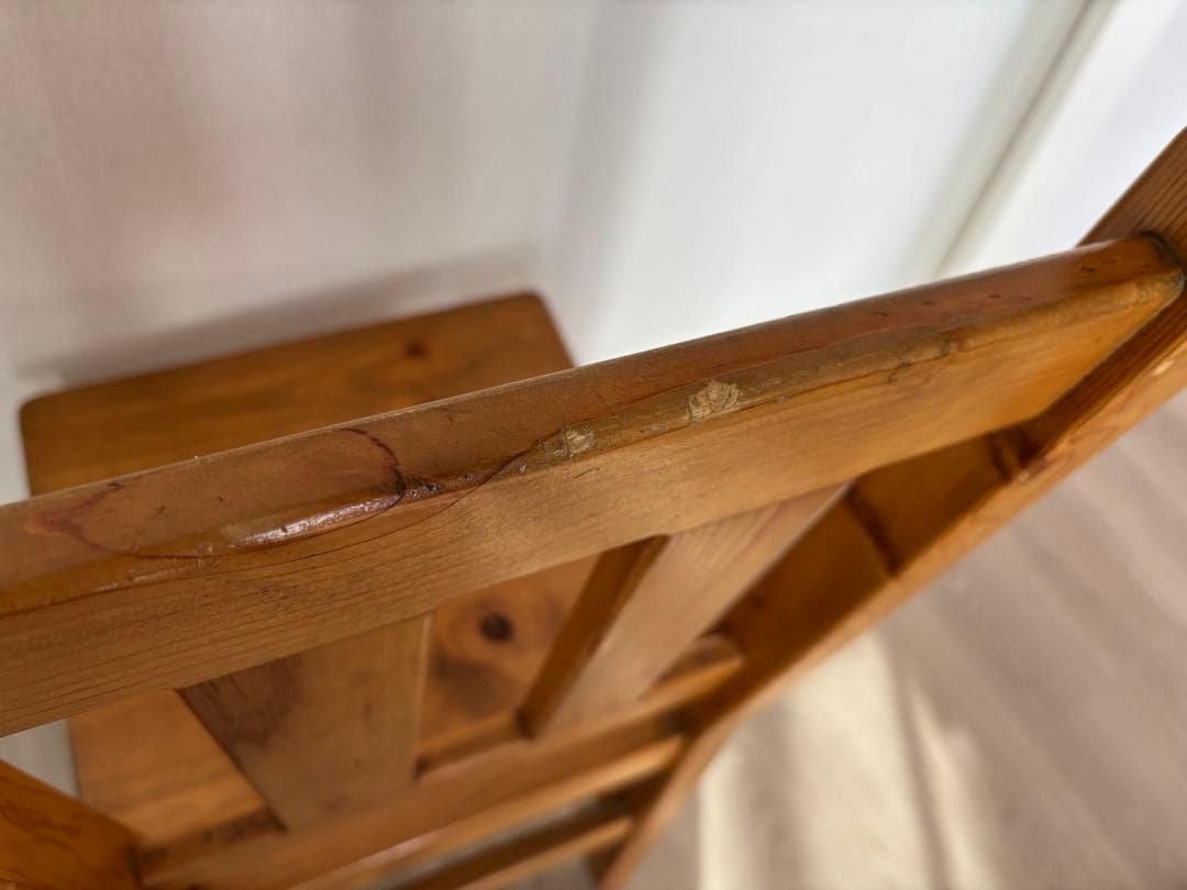 アンファンパイン材ダイニングチェア③