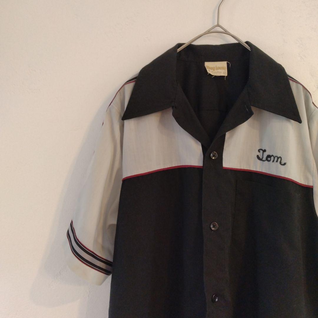 着画　70年代 king louieキングルイ ボウリングシャツ アメカジ us
