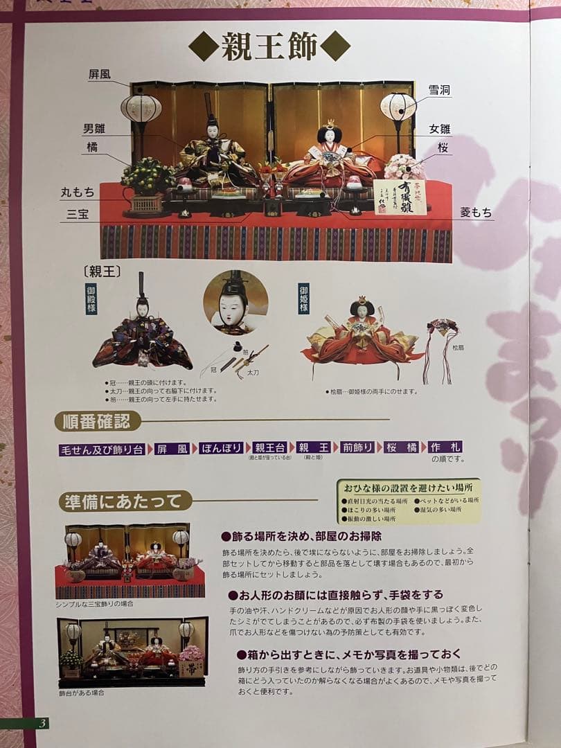 久宝堂　雛人形　親王飾り