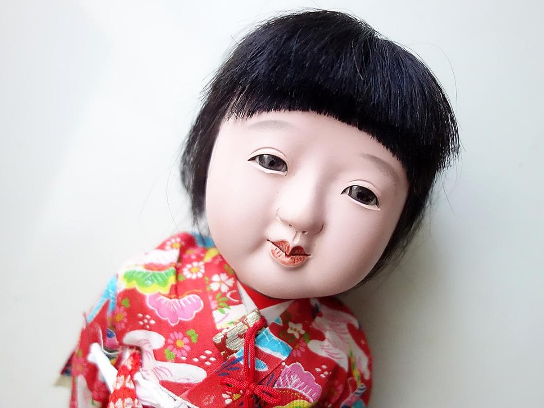 市松人形 日本人形 昭和レトロ　Z96