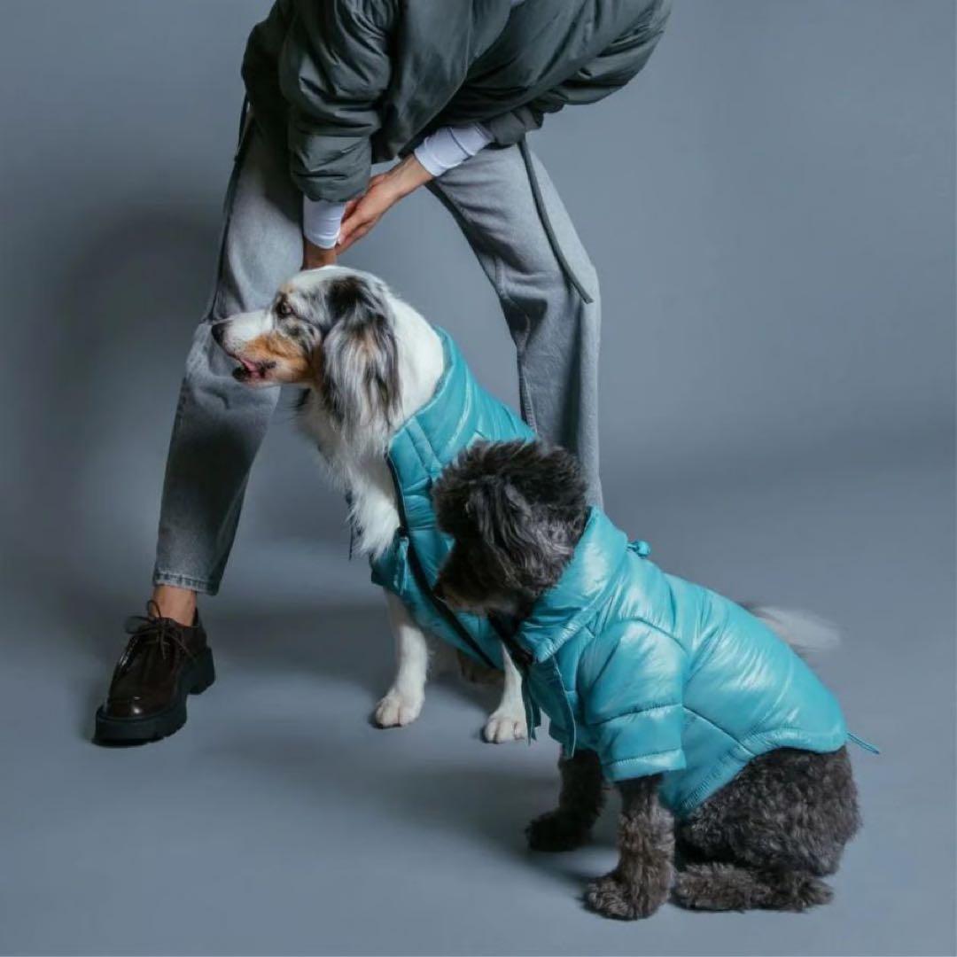 【新品】ダウンウエア/くすみブルー /max-bone/Sサイズ