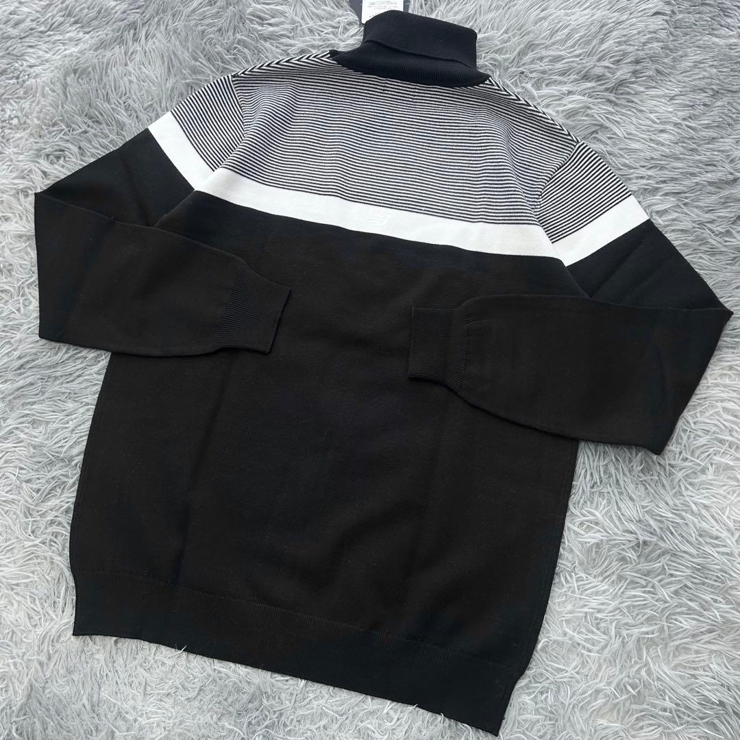 新品　ニューバランスゴルフ　タートルネック　ニット　セーター　ブラック　サイズ6