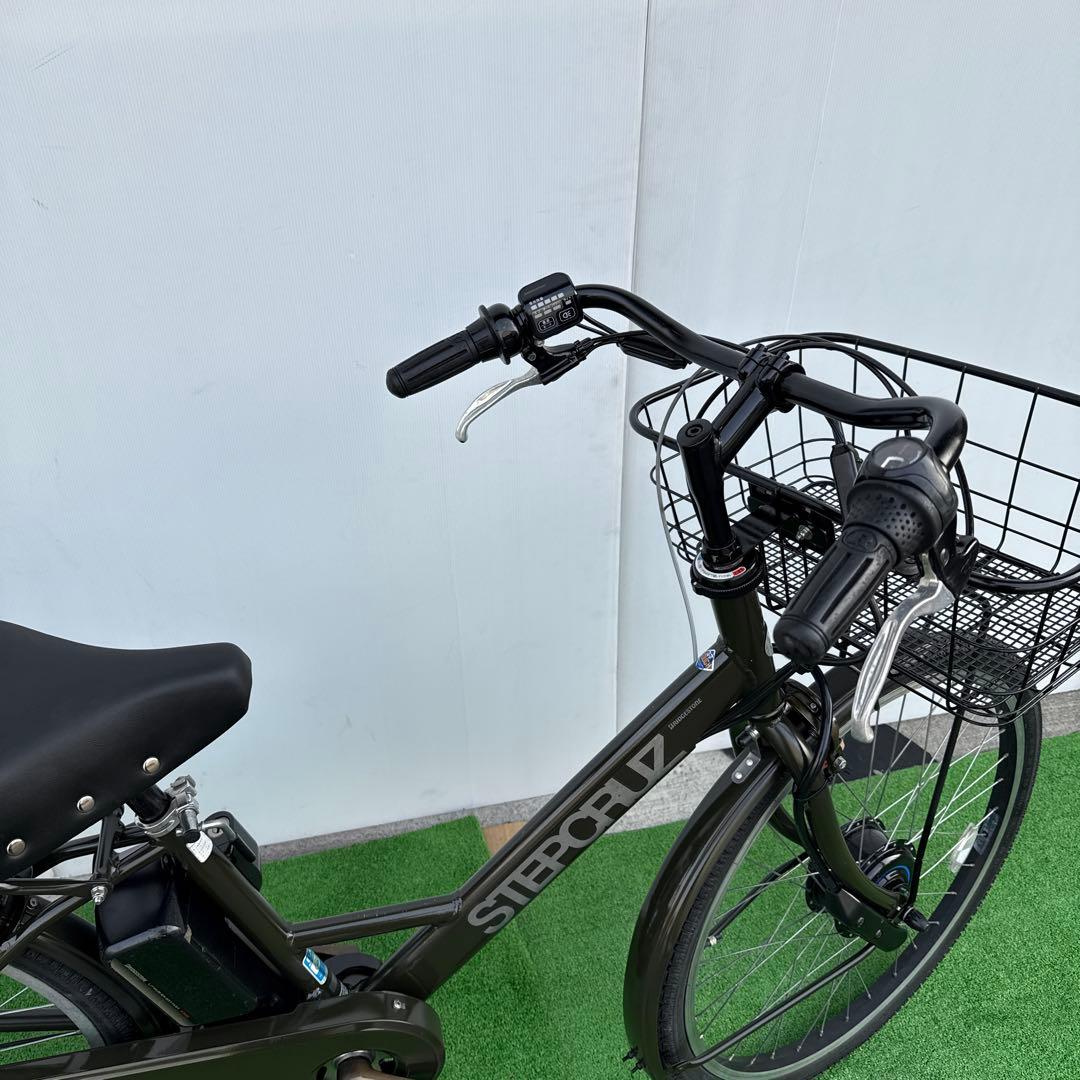 ブリヂストンSTEPCRUZアルベルト新型電動アシスト自転車26インチ グリーン