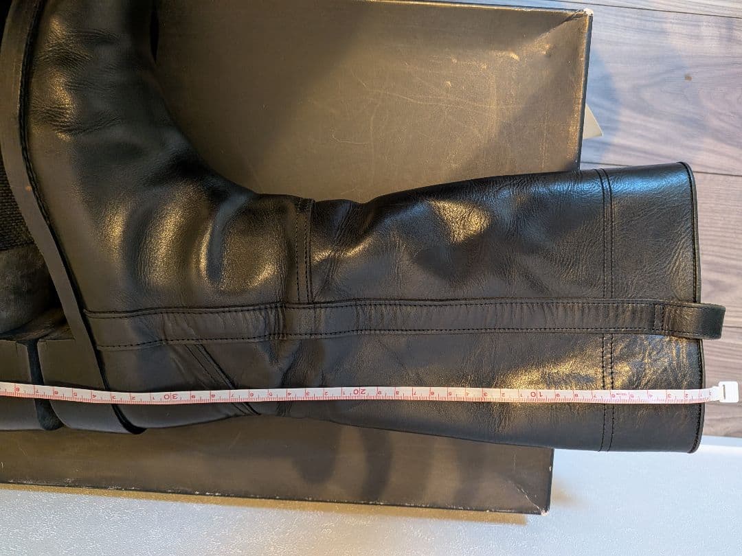 Y‘s yohjiyamamoto ブラックレザー ロングブーツ