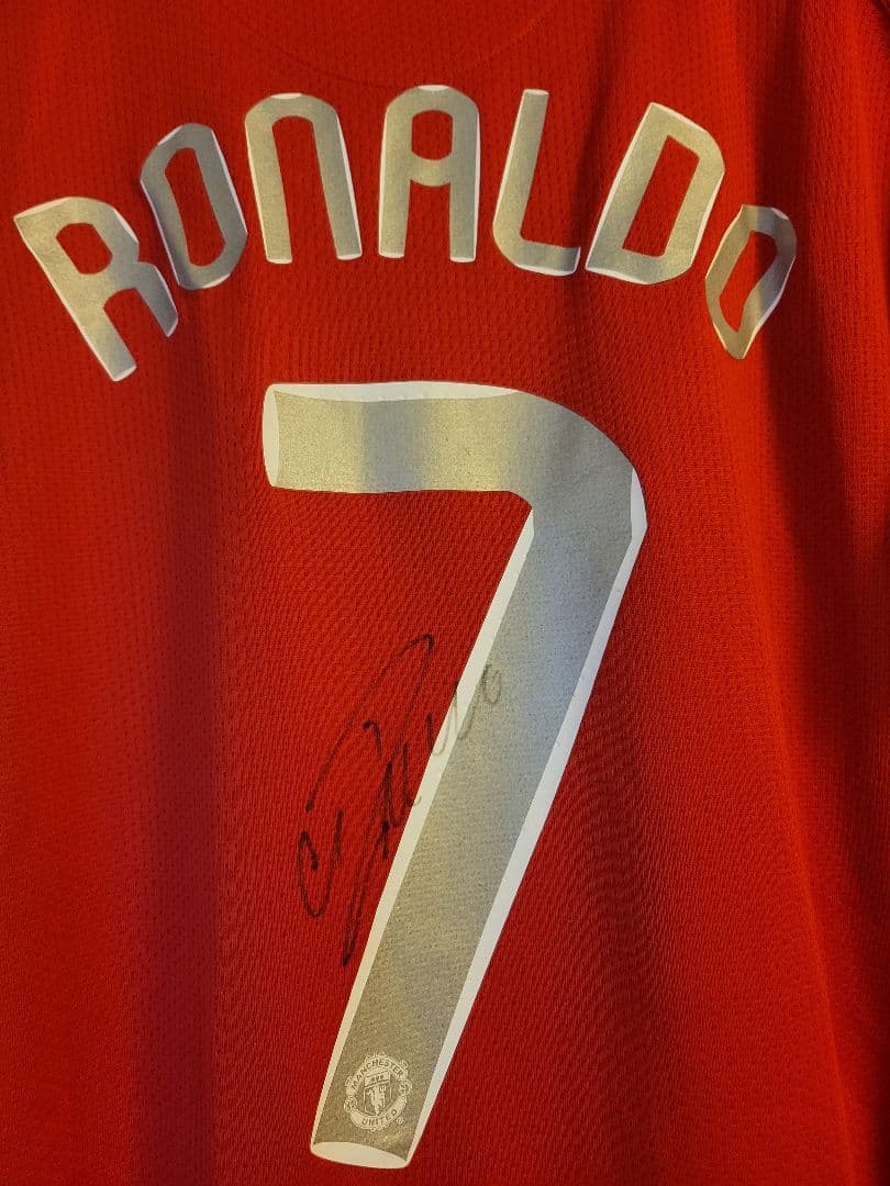 マンチェスター ユナイテッド ロナウド サイン ユニフォーム 証明書 正規品
