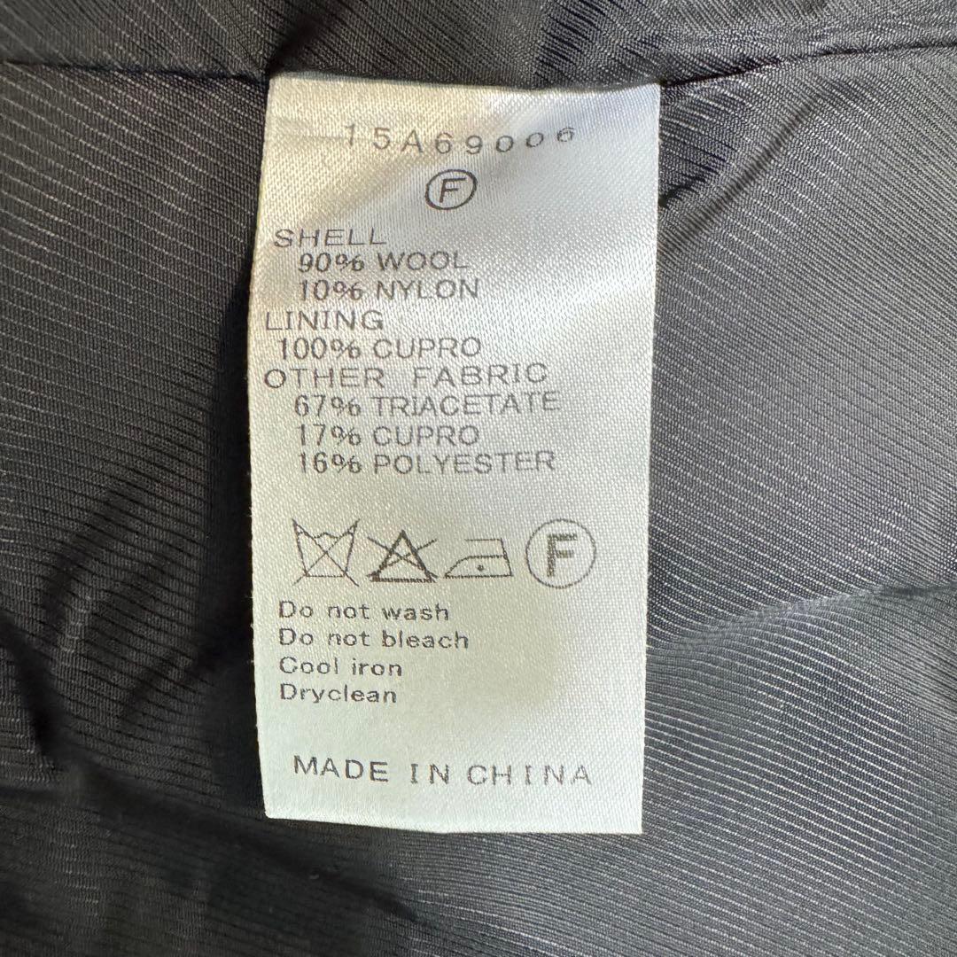 LE CIEL BLEUのウールケープコート ポンチョロングコート シェルブルー