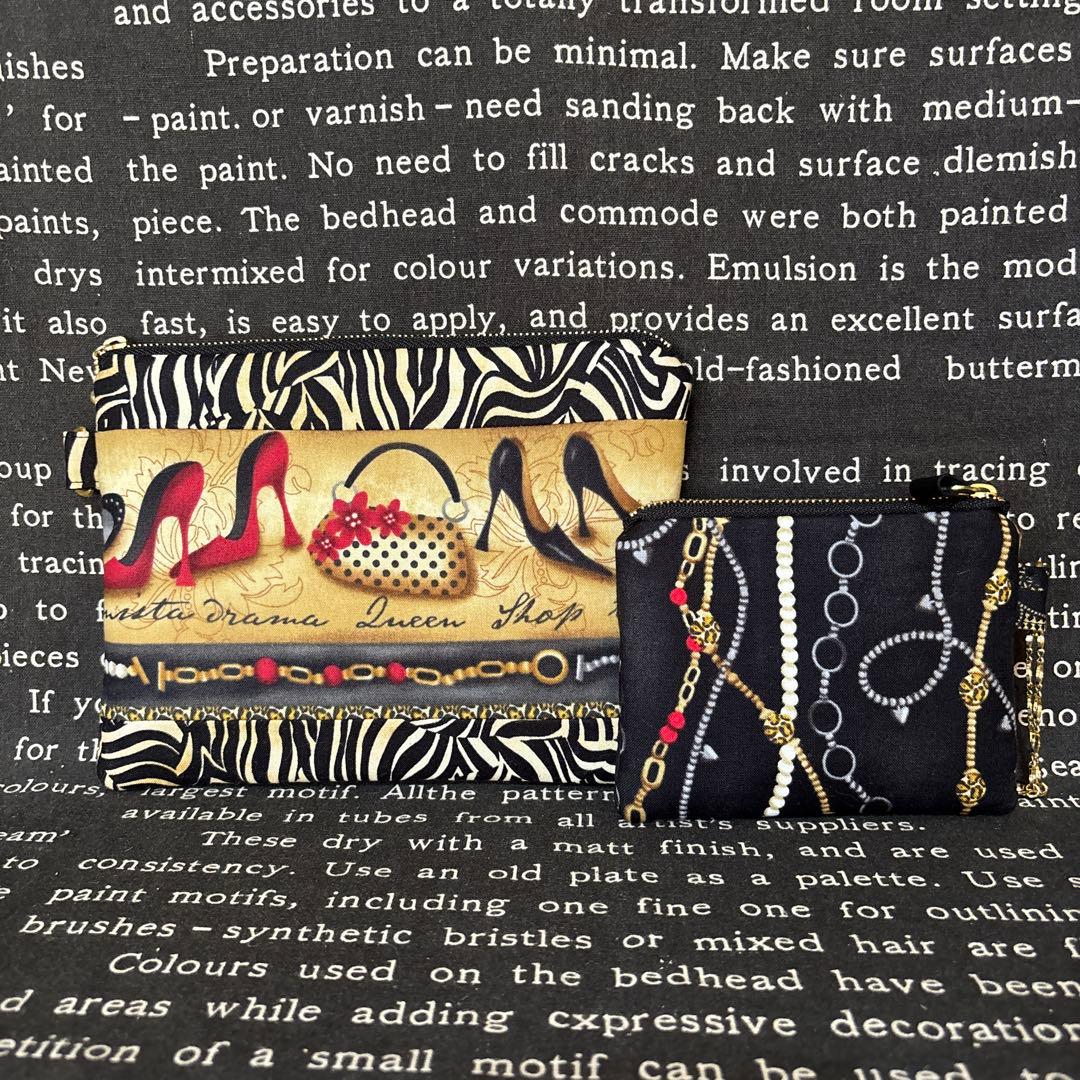 ロラライハリス刺繍、SPXファブリック トートバッグとポーチ2個の3点セット