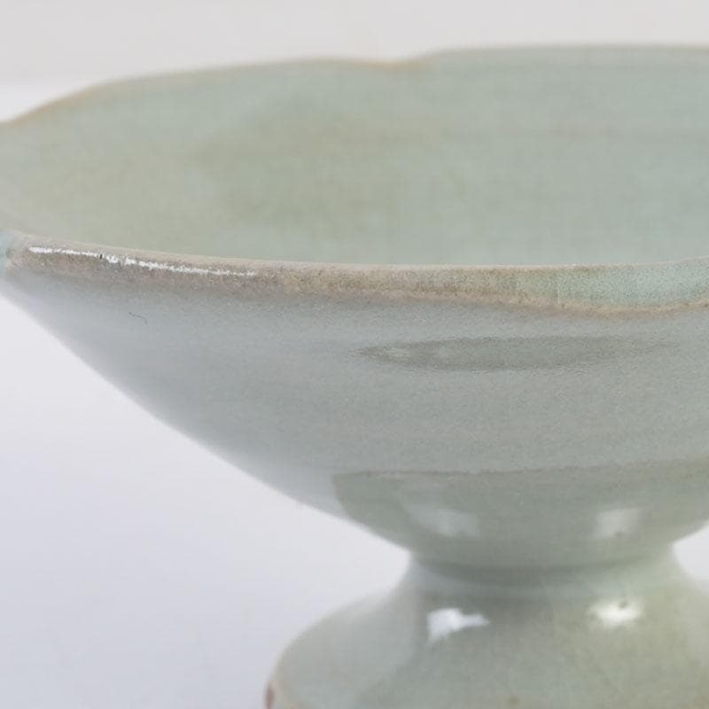 和食器　忍冬庵　佐藤和子作　朝鮮唐津　青磁　手鉢　五客　共箱　V　9845A