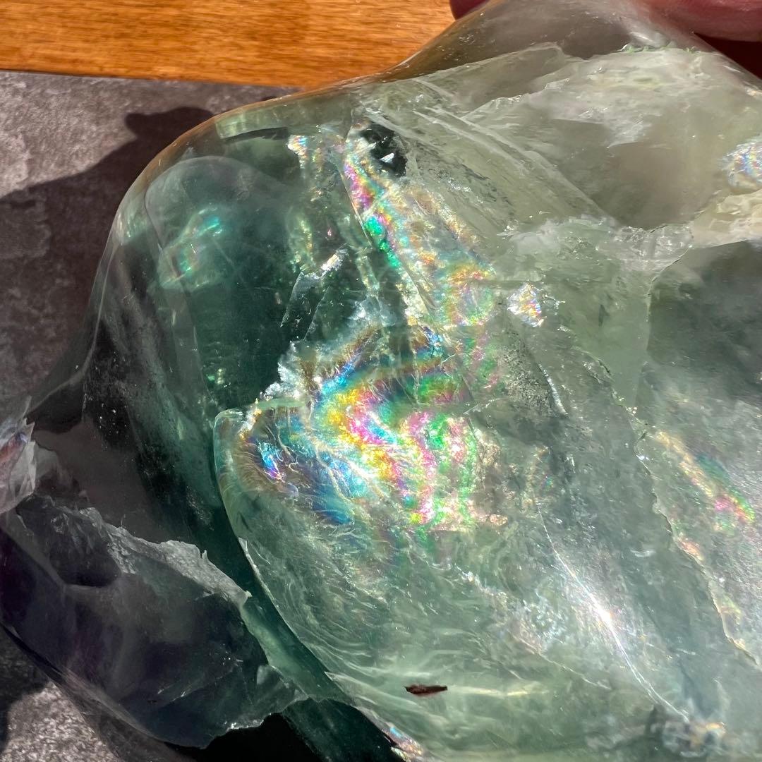 ✳️超綺麗✨極上の逸品✨神秘的な芸術品‼️✨マルチカラー フローライト 原石 天然石
