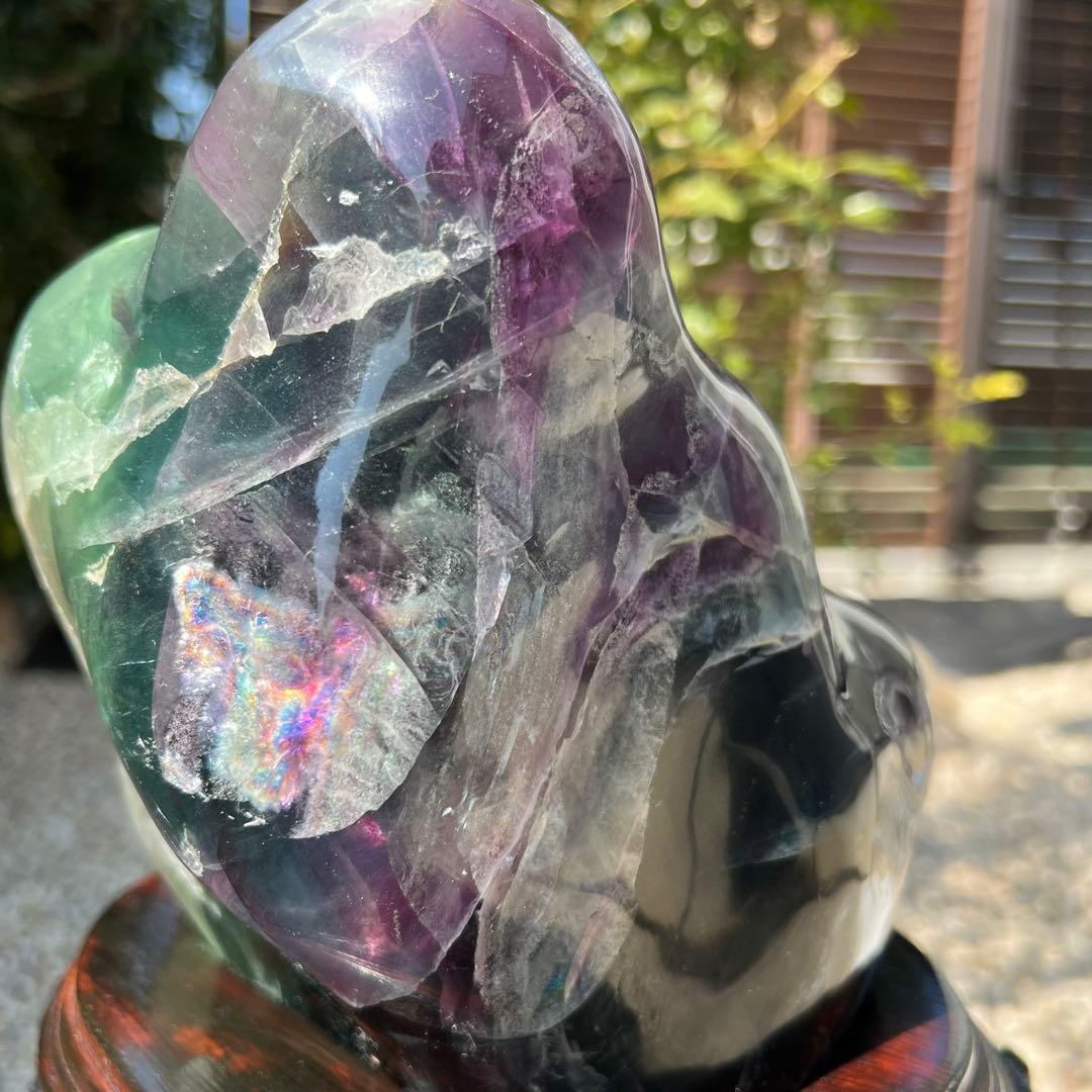 ✳️超綺麗✨極上の逸品✨神秘的な芸術品‼️✨マルチカラー フローライト 原石 天然石