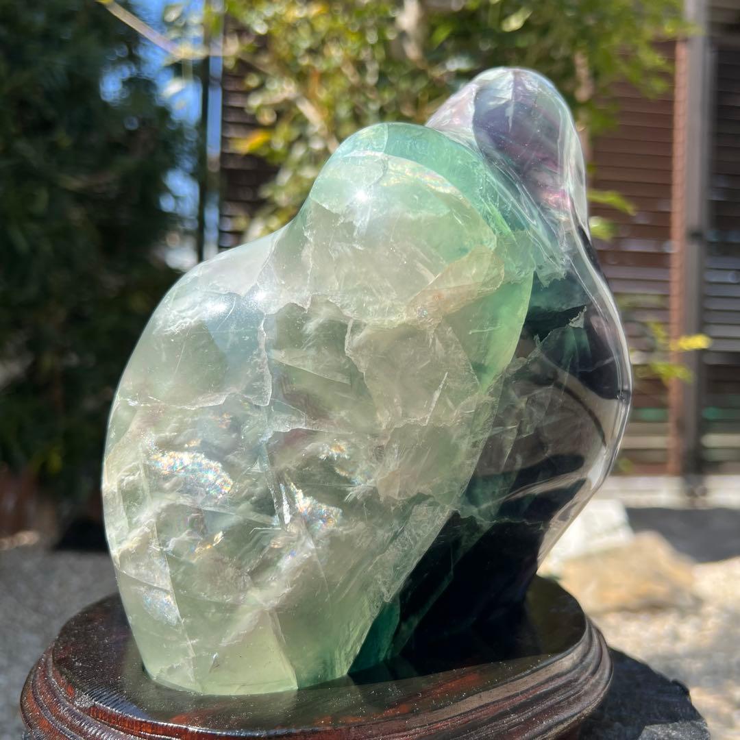 ✳️超綺麗✨極上の逸品✨神秘的な芸術品‼️✨マルチカラー フローライト 原石 天然石