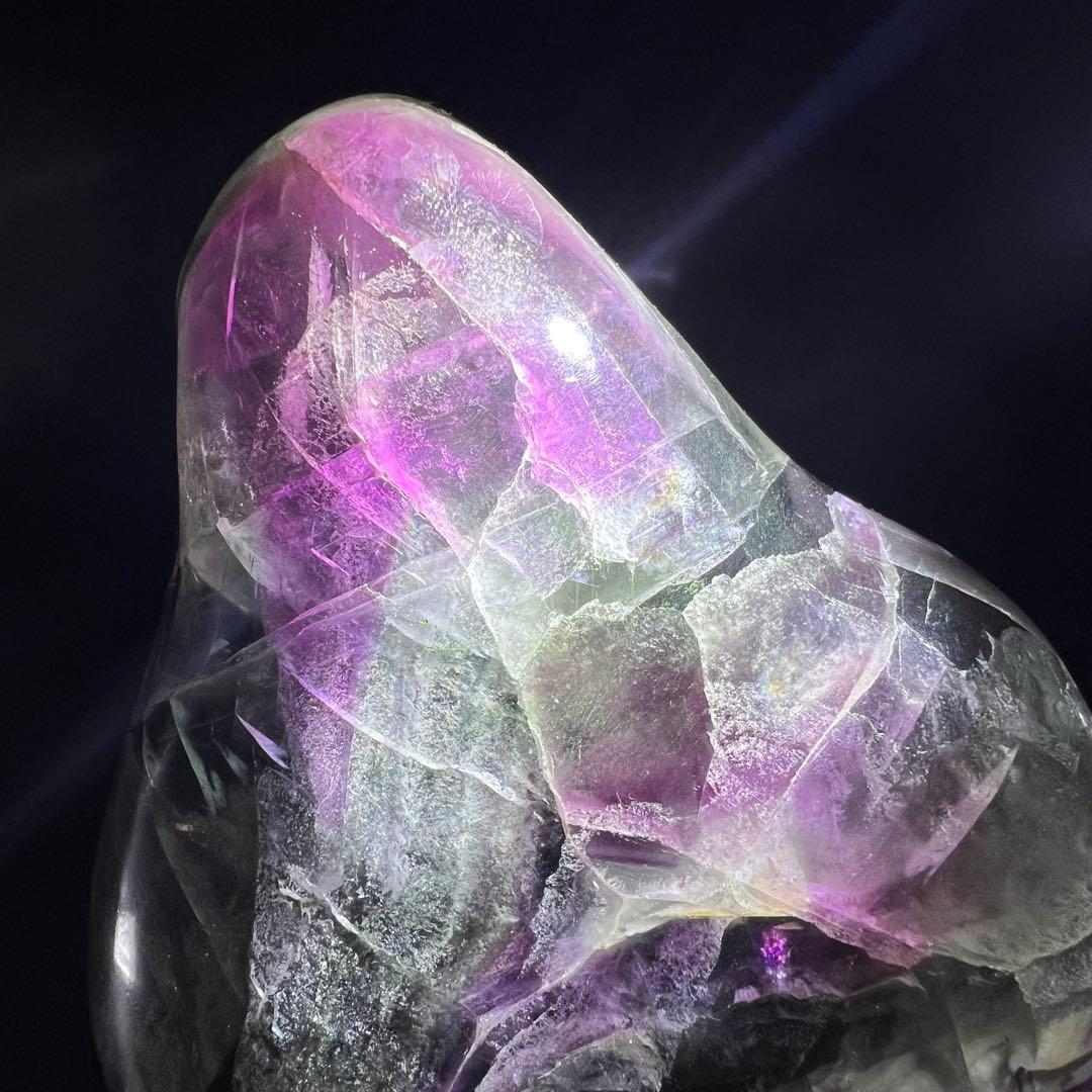 ✳️超綺麗✨極上の逸品✨神秘的な芸術品‼️✨マルチカラー フローライト 原石 天然石