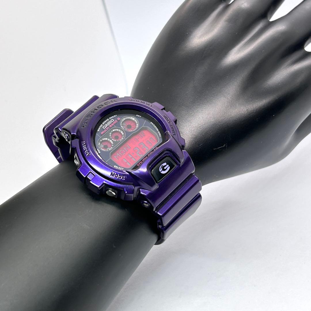 稼働品 G-SHOCK クレイジーカラーズ ソーラー 腕時計 メンズ パープル
