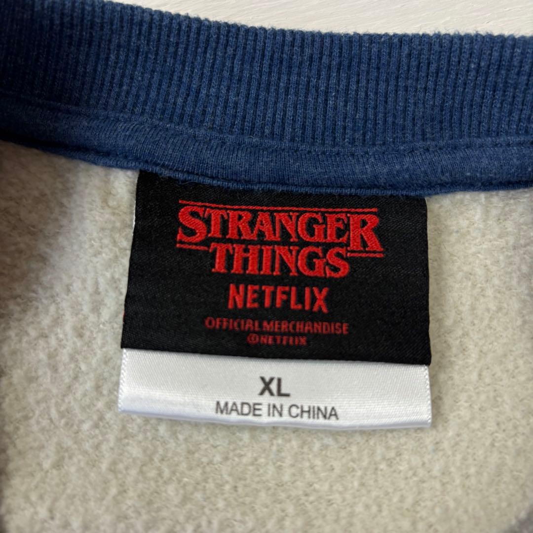 ストレンジャーシングス ラグランスウェット　XLサイズ　ゴーストバスターズ 古着