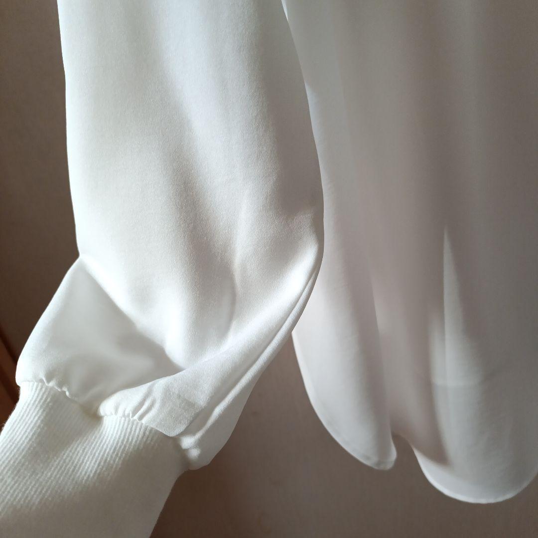 Moomin★新品 リブドロワ ジョーゼットポケットブラウス