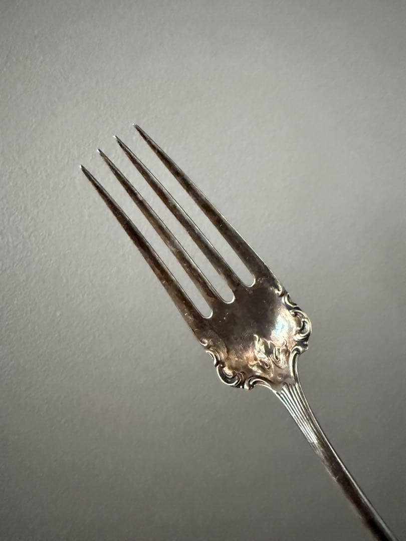 アンティーク ビンテージ フランス ヨーロッパ 銀食器 シルバーフォーク 希少
