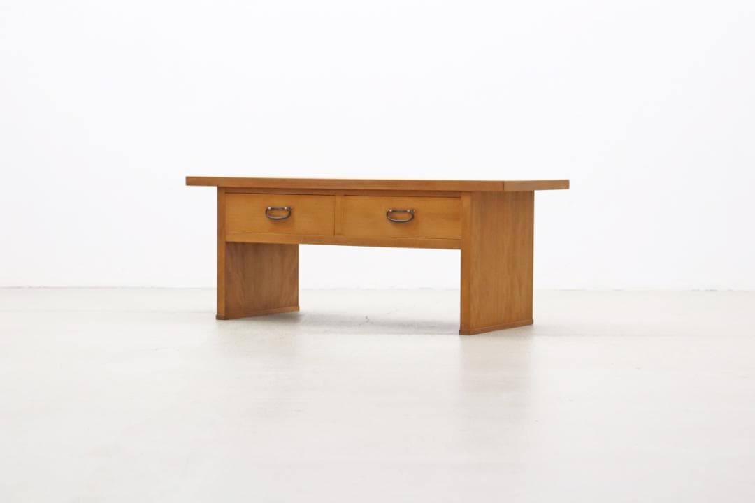 レトロ 引き出し付き 文机 ローテーブル レトロ ちゃぶ台 座卓 テレビ台