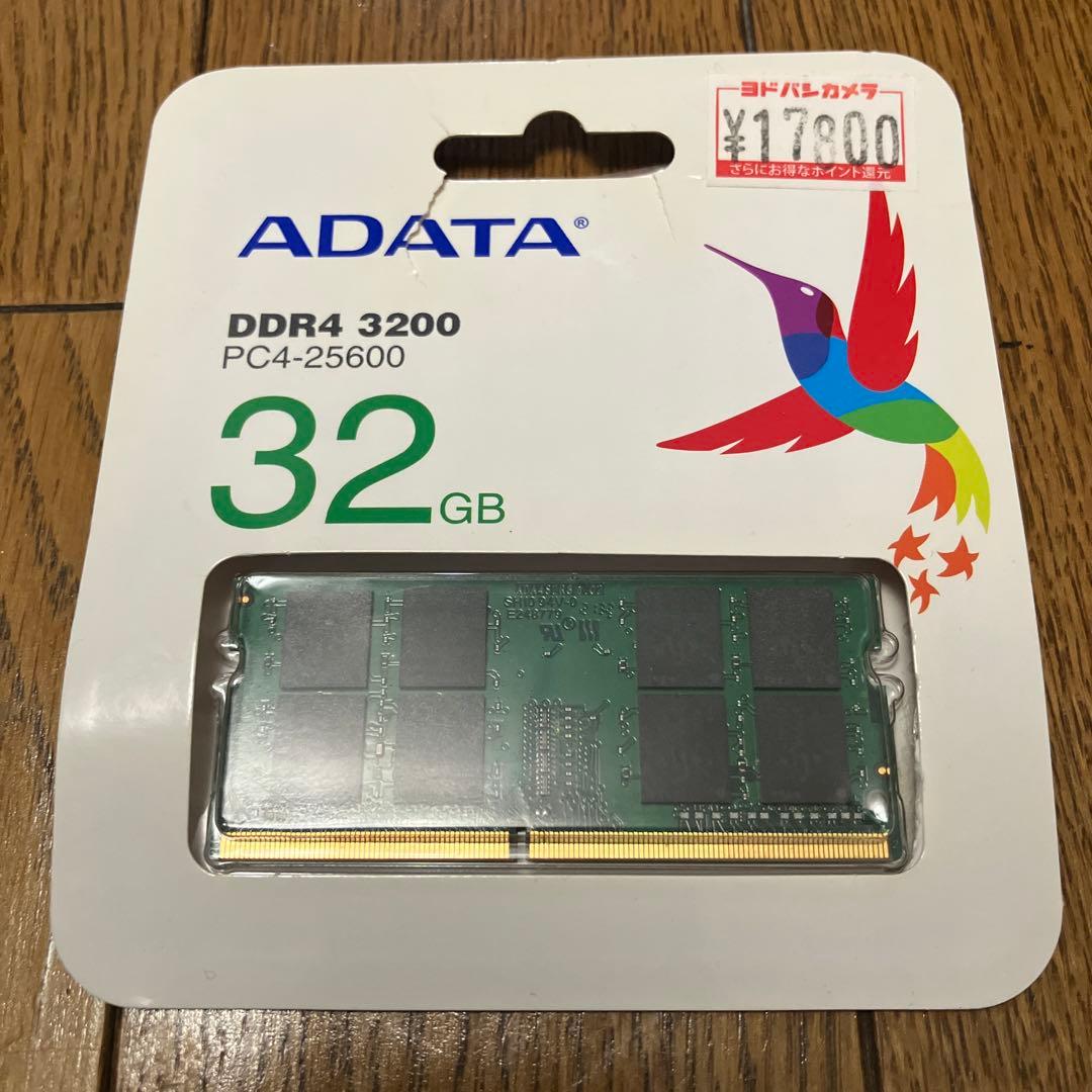 【新品・未使用】ADATA DDR4 3200 32GB（PC4-25600）