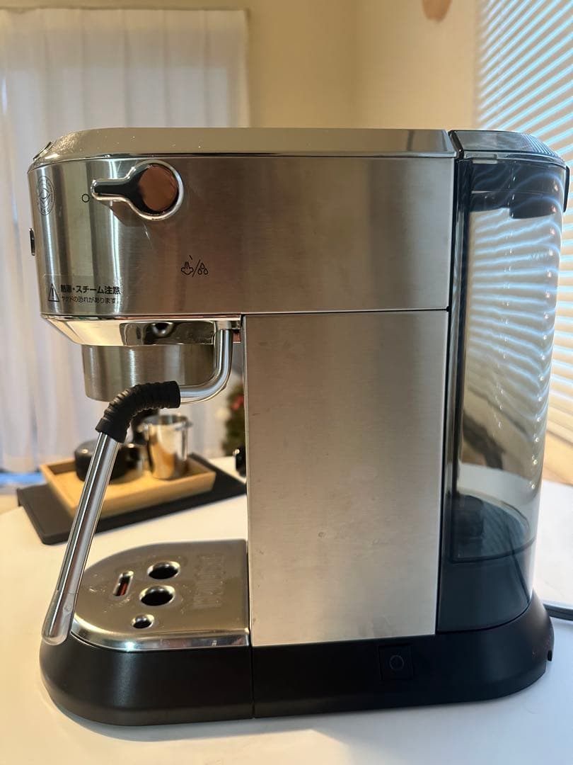 〈デロンギデディカアルテ〉動作確認済 ステンレススチール エスプレッソマシン