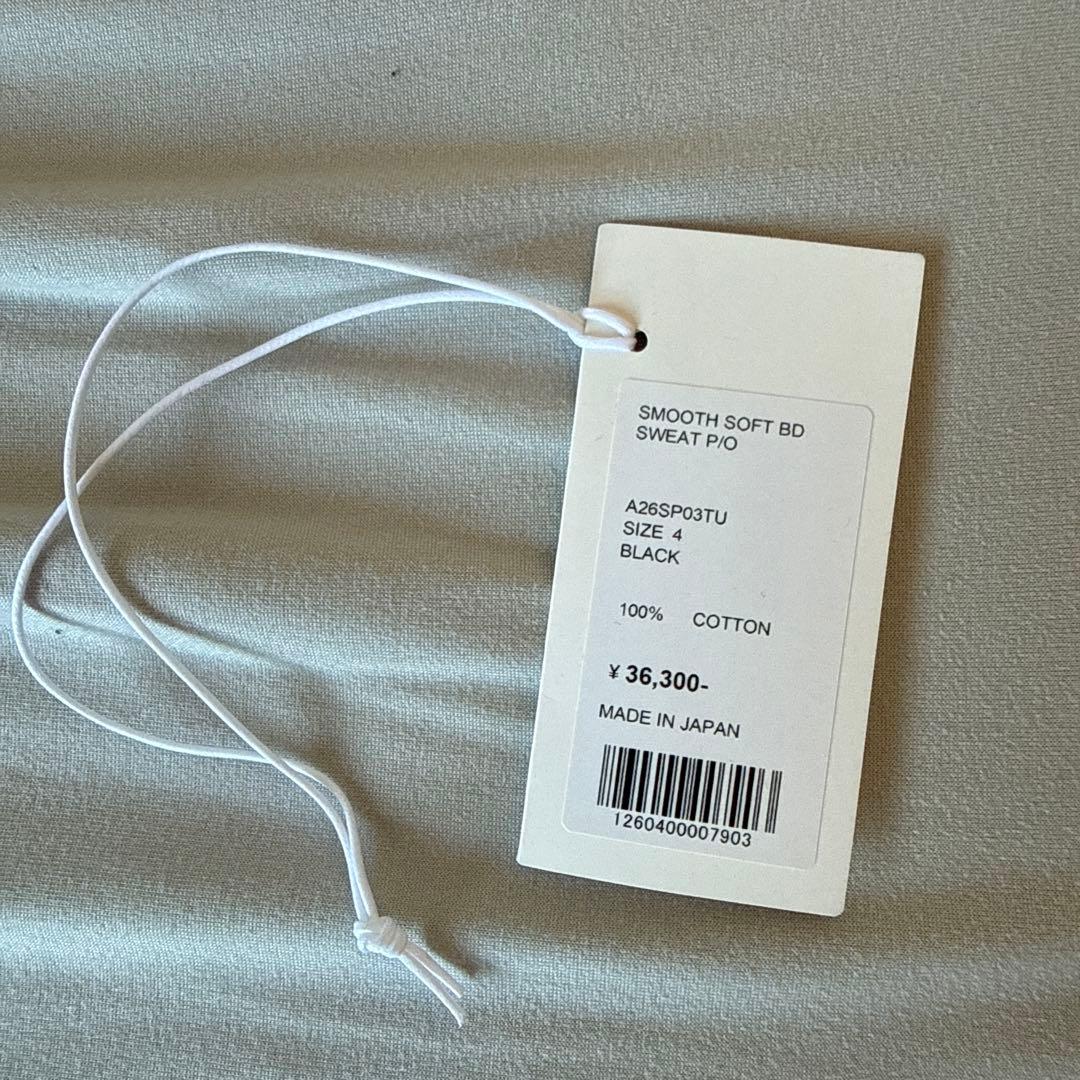 トップス AURALEE SMOOTH SOFT BD SWEAT P/O 4 26ss