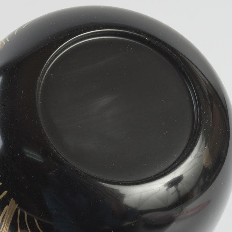 茶道具　奥津一心斎作　螺鈿装飾　蛍蒔絵　棗　共箱　V　9885