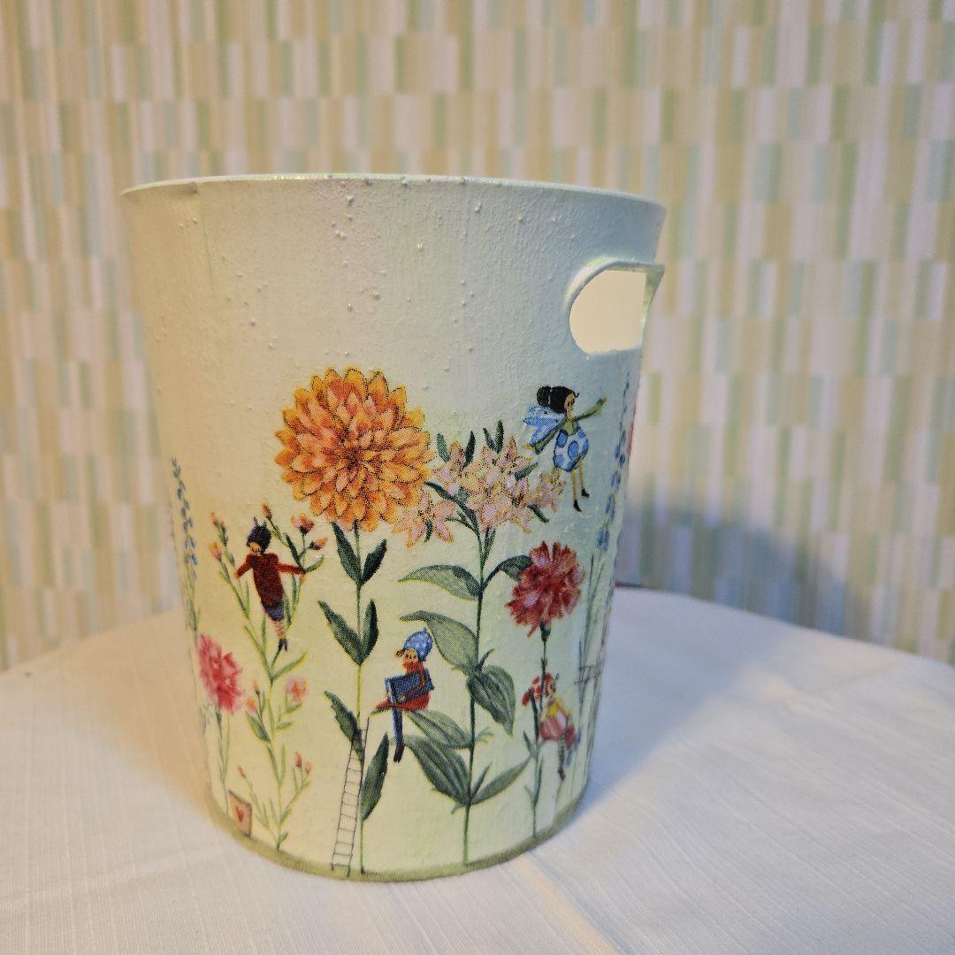 花柄紙製バスケットセット 7品