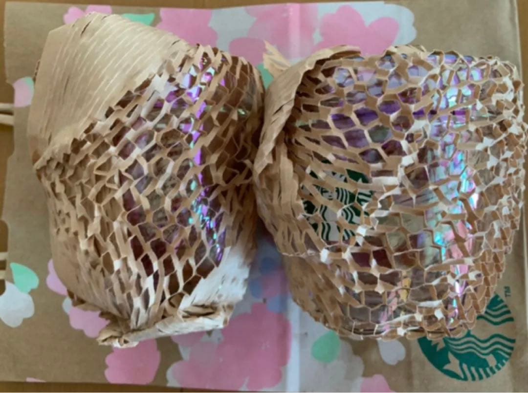 4個　2022 耐熱グラスオーロラ　スターバックス スタバ　マグ　桜　さくら