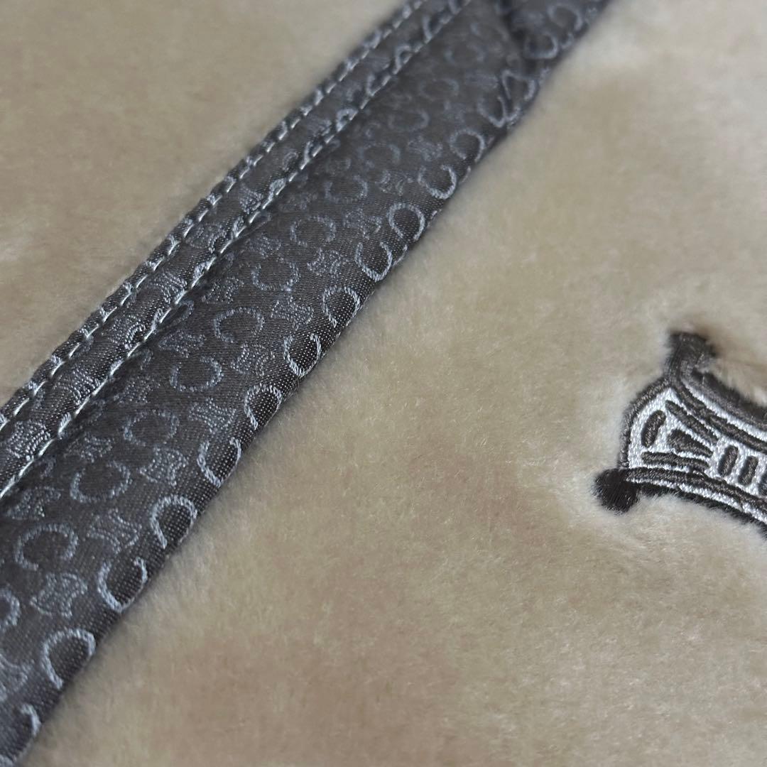 【新品】CELINE セリーヌ アクリルニューマイヤー毛布 マカダム柄 シングル