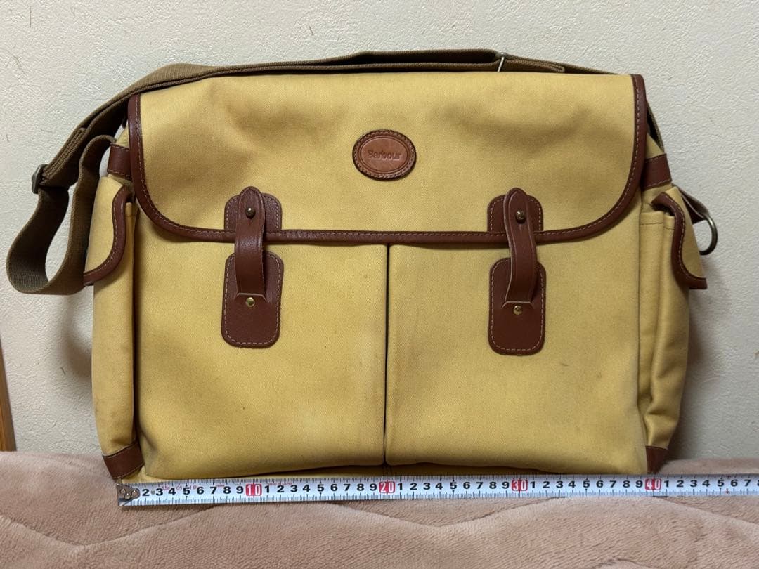 S*h様 Barbourバブアー ショルダーバッグ　ベージュ　防水裏地