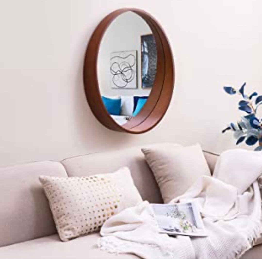 【新品・未使用】ウォール丸型ミラー直径50cm