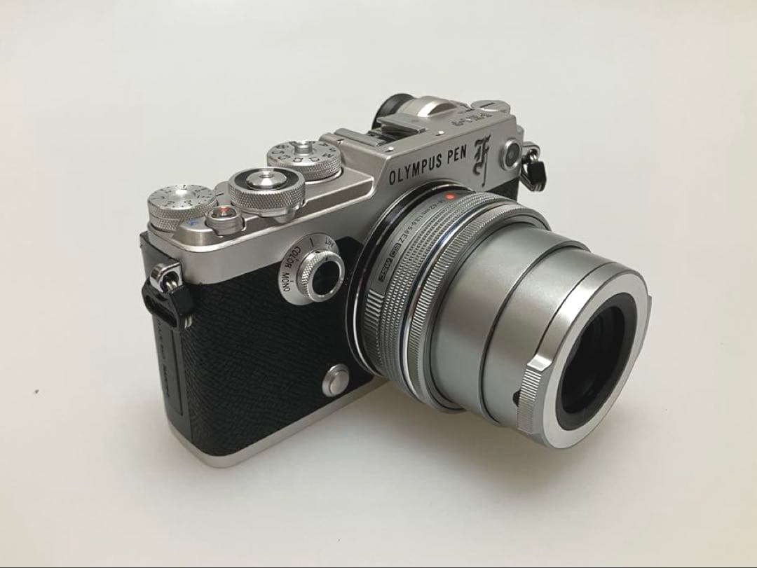 オリンパス OLYMPUS PEN-F シルバー レンズセット【おまけ多数】