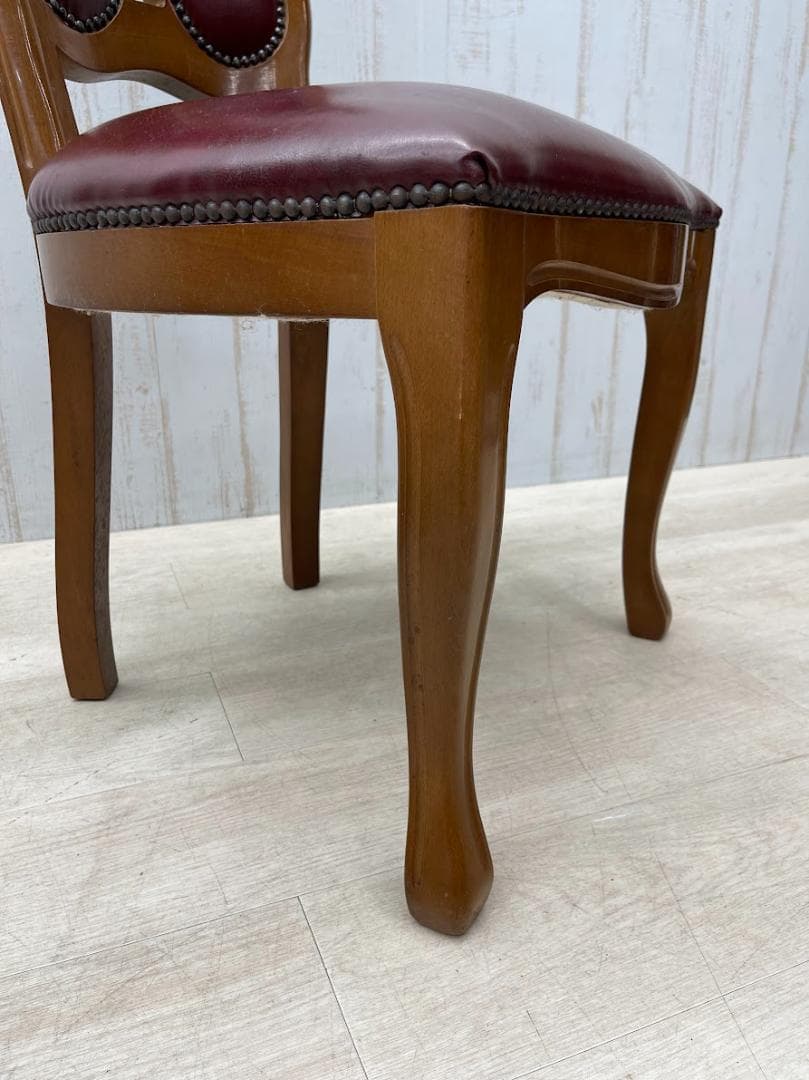 サルタレッリ フローレンス ダイニングチェア 2脚 猫脚 合成皮革 イタリア